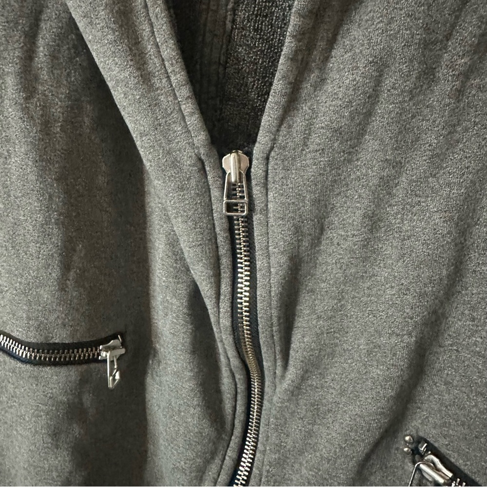 Aritzia Wilfred Free Grey Cocoon Rousseau Sweater Women Speckled Grey Cotton M - Picture 5 of 10